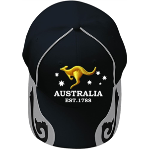 Heavy Fabric Cap Kangaroo Black