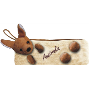 Kangaroo Brown Sleeping Pencil Case
