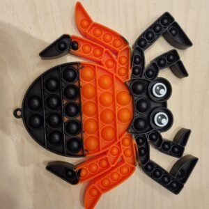 Halloween Fidget Pop Up Spider Toy In Black And Red