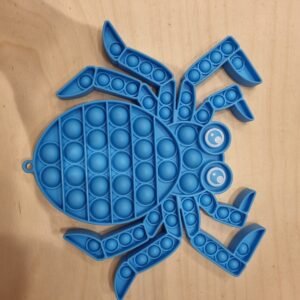 Helloween pop up fidget spider blue toy